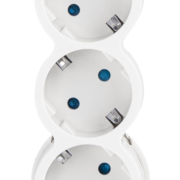 Фильтр сетевой 5х1.5м с/з со шторками с выкл 2200Вт 10А бел. Duwi 32574 1