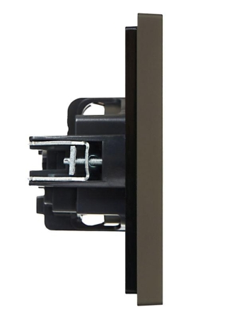 Розетка СП FORTE&PIANO FP315 16А с заземл. защ. шторки винт. крепл. сер. IEK FP-R14-16-K03