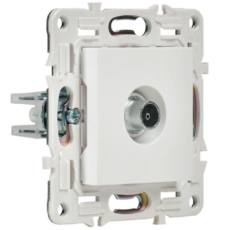 Розетка TV оконечная SKANDY SK-A12W арктич. бел. IEK SK-A10-O-K01