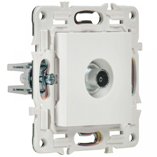 Розетка TV оконечная SKANDY SK-A12W арктич. бел. IEK SK-A10-O-K01