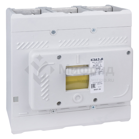 Выключатель автоматический 3п 400А 4000Im 40кА ВА57-39-340010 УХЛ3 690В AC КЭАЗ 109883