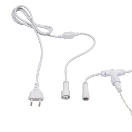 Гирлянда светодиодная "Светодиодный Дождь" 2х3м 448LED бел. 70Вт 230В IP65 эффект мерцания провод прозр. Neon-Night 235-135-6