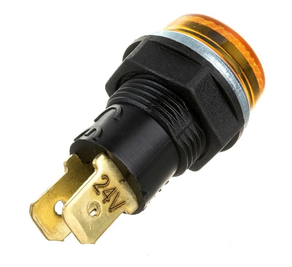 Арматура сигнальная 14мм с лампой 24В желт. EMAS S140NS2