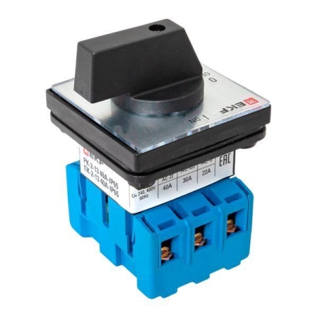 Переключатель кулачковый ПК-2-13 3п 40А "ВКЛ-ВЫКЛ" IP65 EKF pk-2-13-40-65