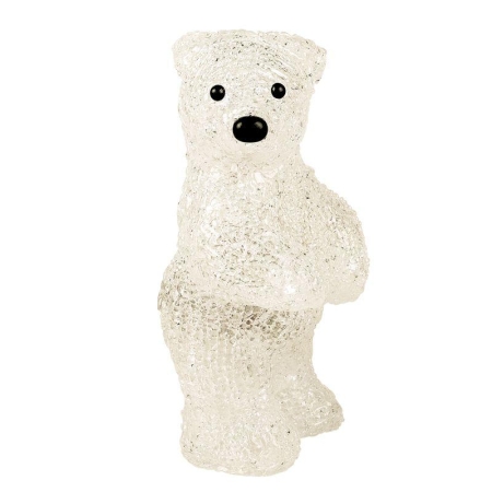 Фигура светодиодная акриловая "Медвежонок" 12х22х13см 10LED бел. 0.5Вт 4.5В IP20 элементы питания 3хAAA (не в компл.) Neon-Night 513-311
