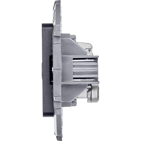 Розетка телевизионная TV Inspiria 2дБ 0-2400мГц с топологией "звезда" механизм антрацит IEK 673853