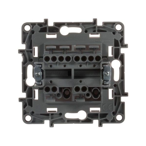 Переключатель 2-кл. СП Etika Plus 10А IP20 250В 10AX безвинтов. зажимы механизм бел. IEK 672212