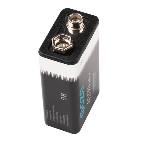 Аккумулятор литиевый "крона" 9В Li-Ion 4100мВт.ч 455мА.ч зарядка от Type-C шнур в комплекте BL-2 (уп.2шт) ФАZА 5061699