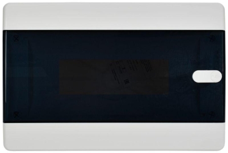 Корпус ЩРВ-П-12 UNION Compact IP41 черн. прозр. дверь пластик. IEK UIC-KP12-V-12-41-K01