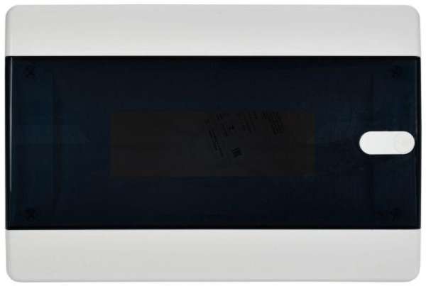 Корпус ЩРВ-П-12 UNION Compact IP41 черн. прозр. дверь пластик. IEK UIC-KP12-V-12-41-K01