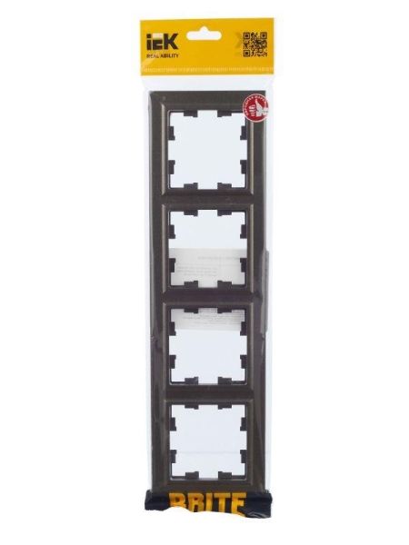 Рамка 4-м BRITE РУ-4-БрТБ бронза IEK BR-M42-K45