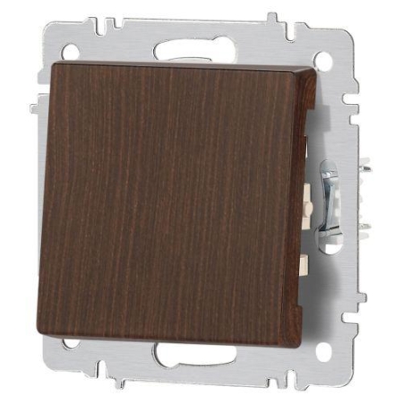 Переключатель 1-кл. СП Accent 6-103-10 10А IP20 250В AL/CU венге Intro Б0063473