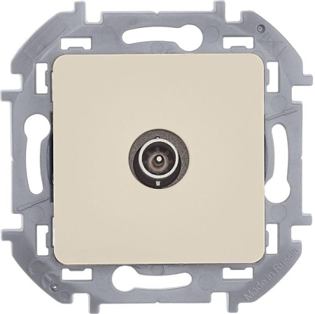 Розетка телевизионная оконечная TV Inspiria 10дБ 5-862мГц механизм сл. кость IEK 673871