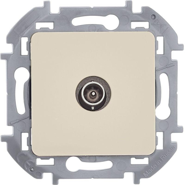 Розетка телевизионная оконечная TV Inspiria 10дБ 5-862мГц механизм сл. кость IEK 673871