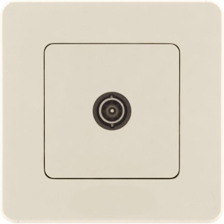 Розетка телевизионная оконечная TV Inspiria 10дБ 5-862мГц механизм сл. кость IEK 673871