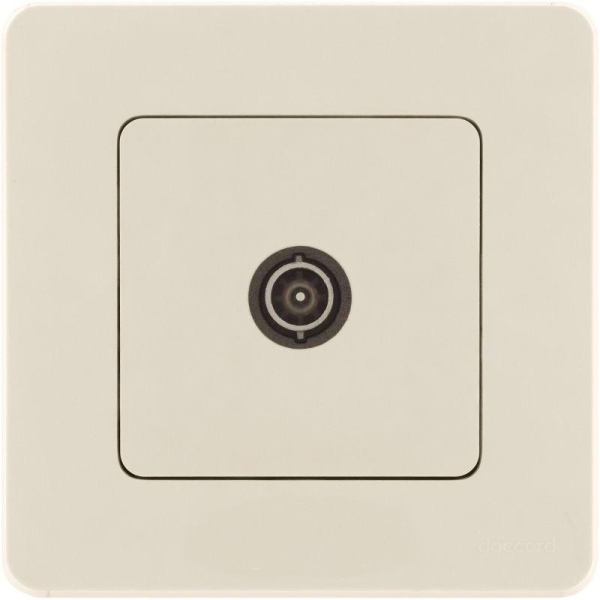 Розетка телевизионная оконечная TV Inspiria 10дБ 5-862мГц механизм сл. кость IEK 673871