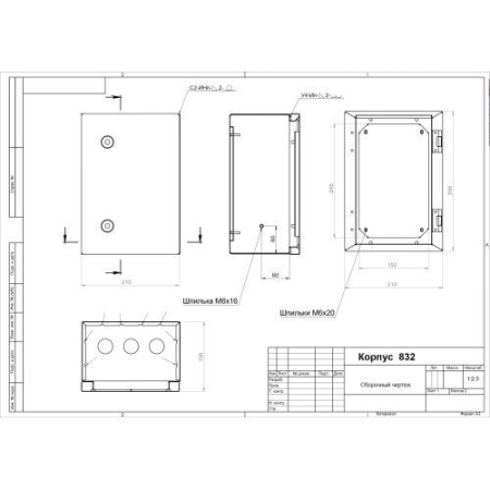 Корпус металлический ЩМП-30.21.15 300х210х150 У2 IP54 OPTIMA c.3.2.1_5 Эра Б0061592
