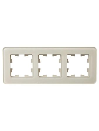 Рамка 3-м BRITE РУ-3-2-Бр стекло песчан. RE IEK BR-M32-G-41-K98