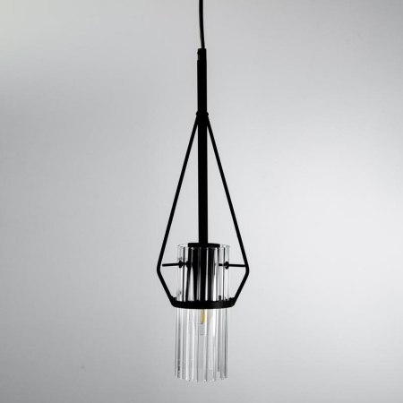 Светильник "Вираж" 211 (плафон 0016) НСБ 01-60-189 Е27 [ИМ] подвесной черн. Элетех 1005405276