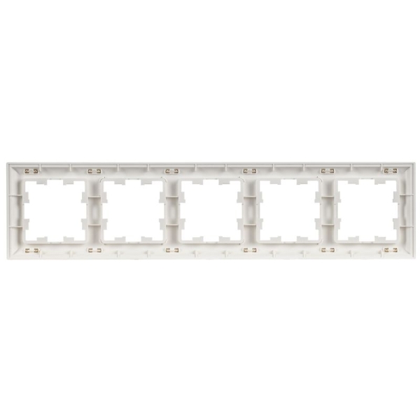 Рамка 5-м BRITE РУ-5-БрАБ арктич. бел./бел. IEK BR-M52-12-K91