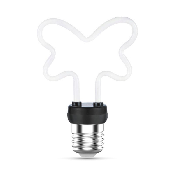 Лампа светодиодная филаментная Filament Artline 4Вт Butterfly матов. 2700К тепл. бел. Е27 330лм milky GAUSS 1001802104