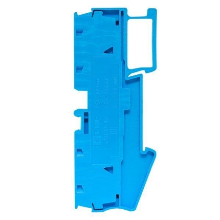 Колодка клеммная ST-4 41А 4 вывода пружинная син. EKF plc-jxb-st-4-4-blue