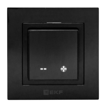 Термостат электронный 16А 230В для теплых полов черн. EKF ett-10b