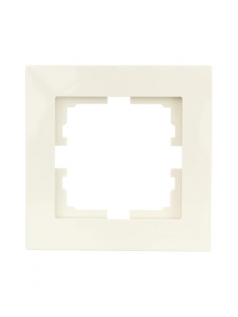 Рамка 1-местн. горизонт. VESNA кремов. LEZARD 742-0300-146