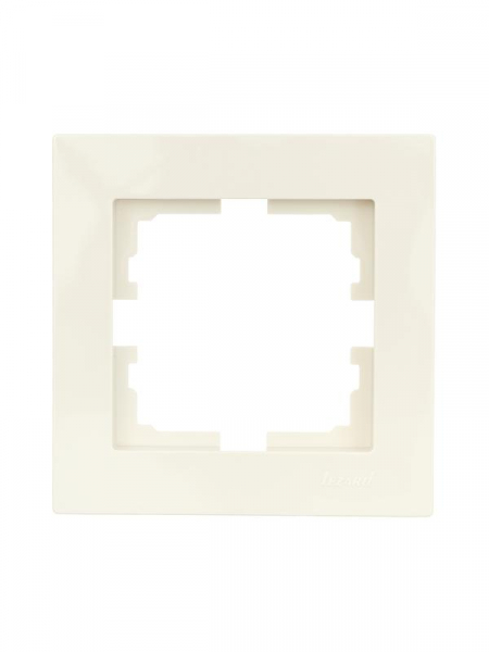 Рамка 1-местн. горизонт. VESNA кремов. LEZARD 742-0300-146