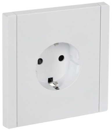Розетка СП FORTE&PIANO FP215 16А с заземл. защ. шторки винт. крепл. бел. IEK FP-R14-16-K01