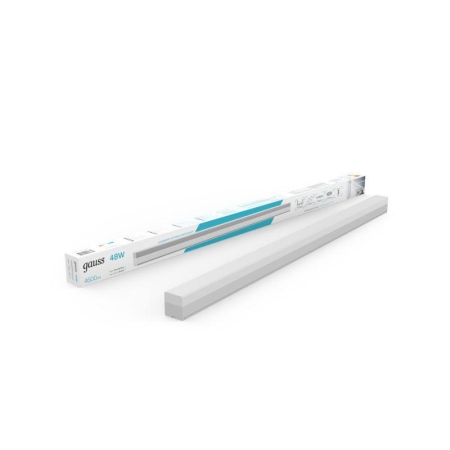 Светильник светодиодный Shop Lighting 48Вт 4000К IP40 4600лм 1180х70х55мм ДПО подвесной линейный матов. рассеив. бел. GAUSS 883525248
