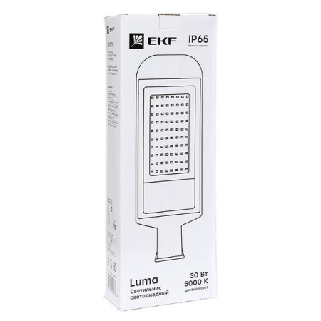 Светильник светодиодный ДКУ-8001-Д 30Вт 5000К IP65 консольный PROxima EKF SLL-8001-30-5000