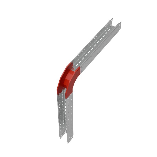 Угол для лотка вертикальный внешний 90град. 100х100 сталь 1мм "ПЛЮС" VLplus90-100-100 HD КМ PL1455