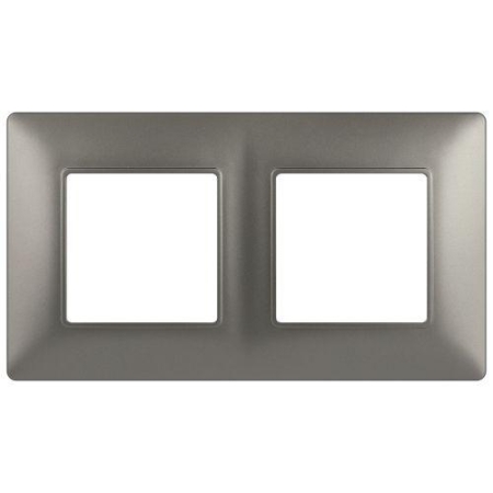 Рамка 2-м Elegance 14-5002-16 для розеток и выключателей титан Эра Б0065815