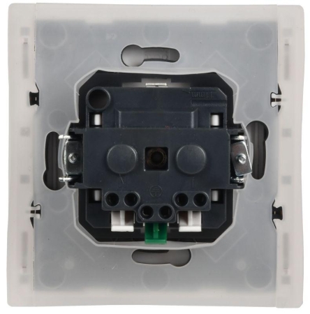 Розетка СП FORTE&PIANO16А IP44 FP219 с заземл. защ. шторки с крышкой безвинт. крепл. бел. IEK FP-R16-16-1-44-K01