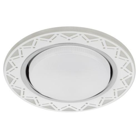 Светильник светодиодный точечный DK LD27 WH/WH GX53 декор со светодиод. подсветкой бел./бел. ЭРА Б0037388