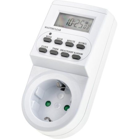 Таймер недельный электронный с заземл. 1.8кВт бел. REV 67073 1