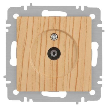 Розетка телевизионная одиночная TV СП Accent 6-301-11 IP20 сосна Intro Б0063622