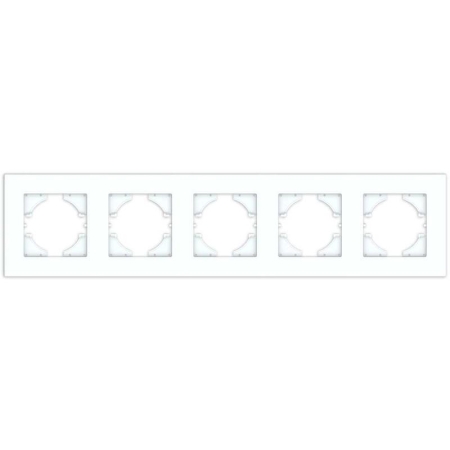Рамка 5-м City бел. матов. GUSI С1115-041