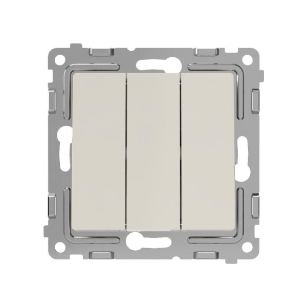 Выключатель 3-кл. СП Pixel 10А IP20 механизм беж. TOKOV ELECTRIC TKE-PX-V3-C02