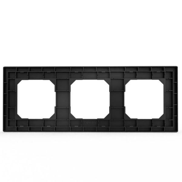 Рамка 3-м Pixel универс. карбон TOKOV ELECTRIC TKE-PX-RM3-C14