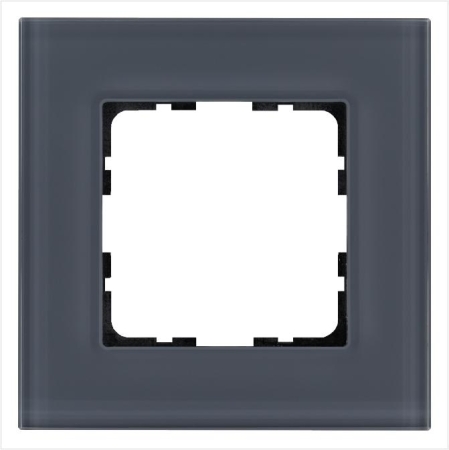 Рамка 1-м G-Glass стекло маренго Jasmart G1001GC