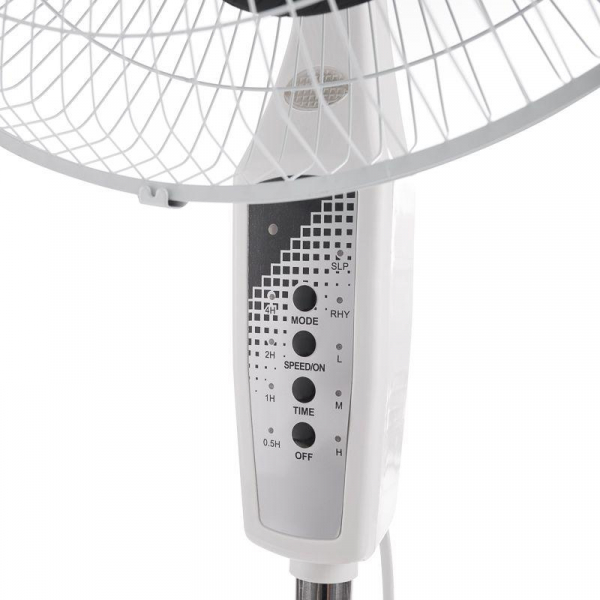 Вентилятор напольный DX-1608R 40Вт 220В с пультом и таймером бел./черн. DUX 60-0210