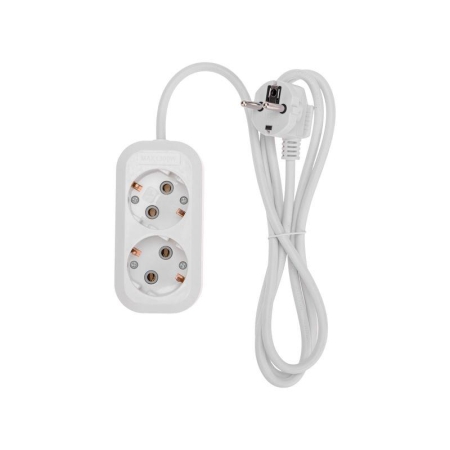 Удлинитель 2х1.5м с заземл. 3х0.75 бел. PROCONNECT 13-4202