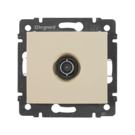 Розетка телевизионная проходная TV СП Valena 14дБ 2400МГц механизм сл. кость IEK 774331