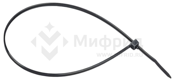 Хомут 4.8х370мм P6.6 съемный черн. (уп.100шт) IEK UHH13-D048-370-100-K02