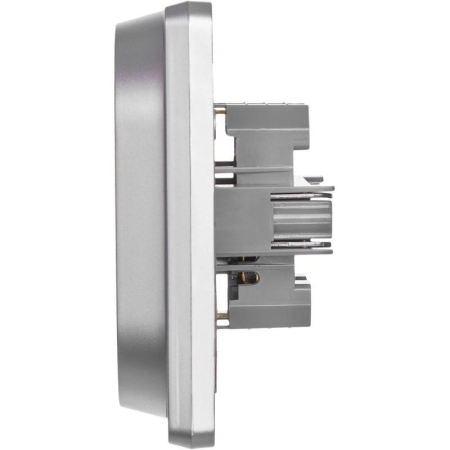 Розетка Inspiria 16А 250В 2х2P+E немецк. стандарт алюм. IEK 673752