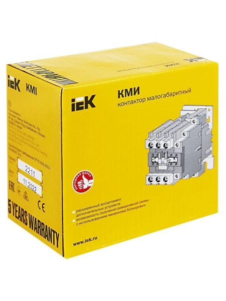 Контактор КМИ-34012 40А 230В/АС3 1НО 1НЗ KARAT IEK KKM31-040-230-11
