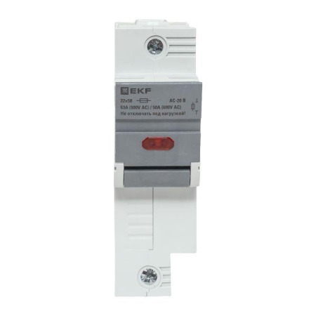 Предохранитель-разъединитель DF 22х58 1п (тип ПВЦ) EKF df221-e