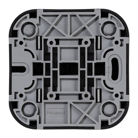 Выключатель 2-кл. ОП Quteo 10А IP20 10AX черн. матов. IEK 782474